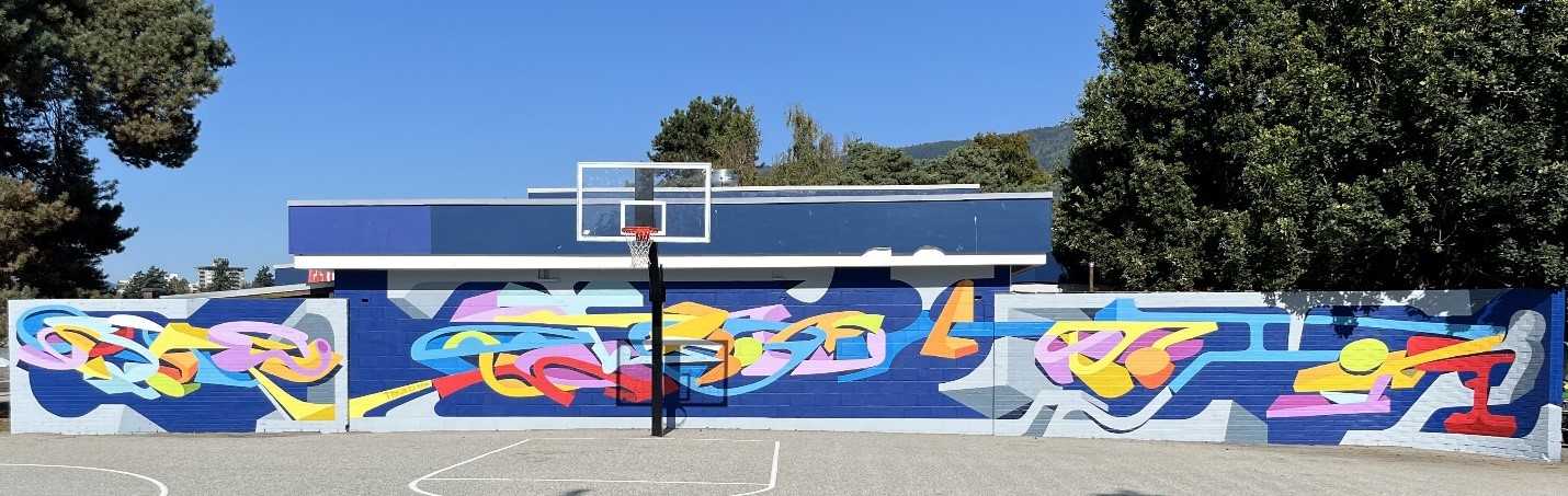 Ambleside Skatepark Mural - completed
