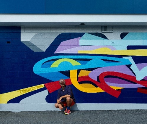 Andrew Tavuciyan - Ambleside Skatepark mural - Sep 2025