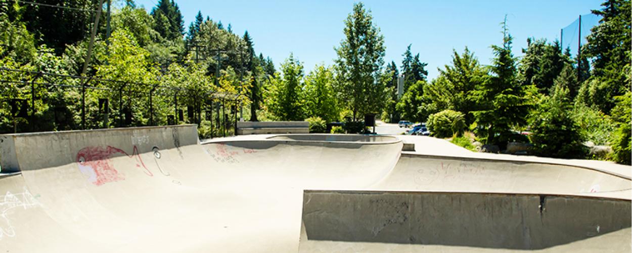 Concrete skate park
