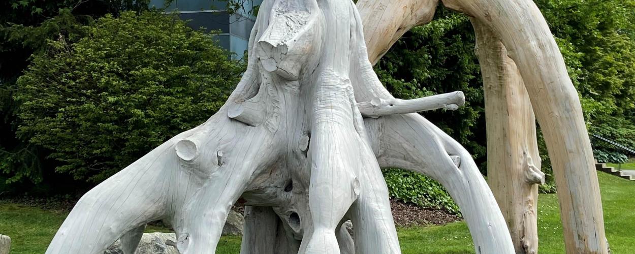 Driftwood public art sculpture