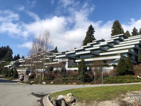 Exterior of "Cliffside Two" and "Cliffside Three" 26-unit cluster building.